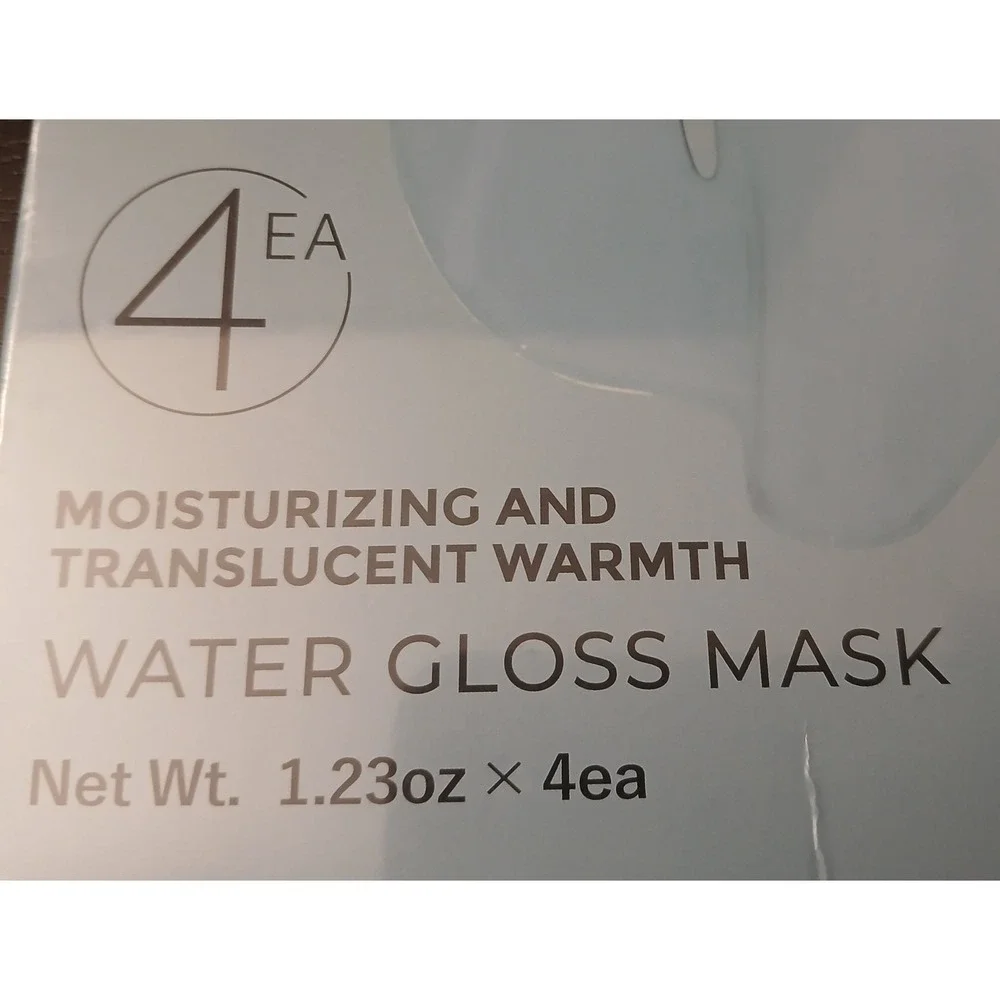LUHEZR Water Gloss Mask 4 Pack Moisturizing Translucent Warmth Jelly Film XZ136
